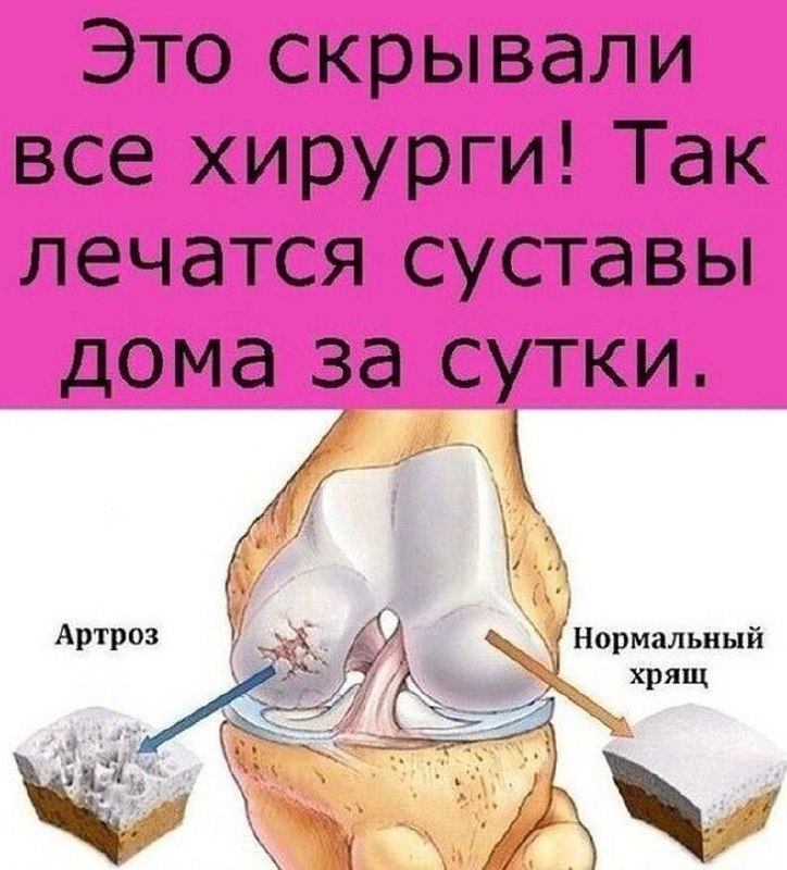 Домашнее средство для лечения суставов за сутки