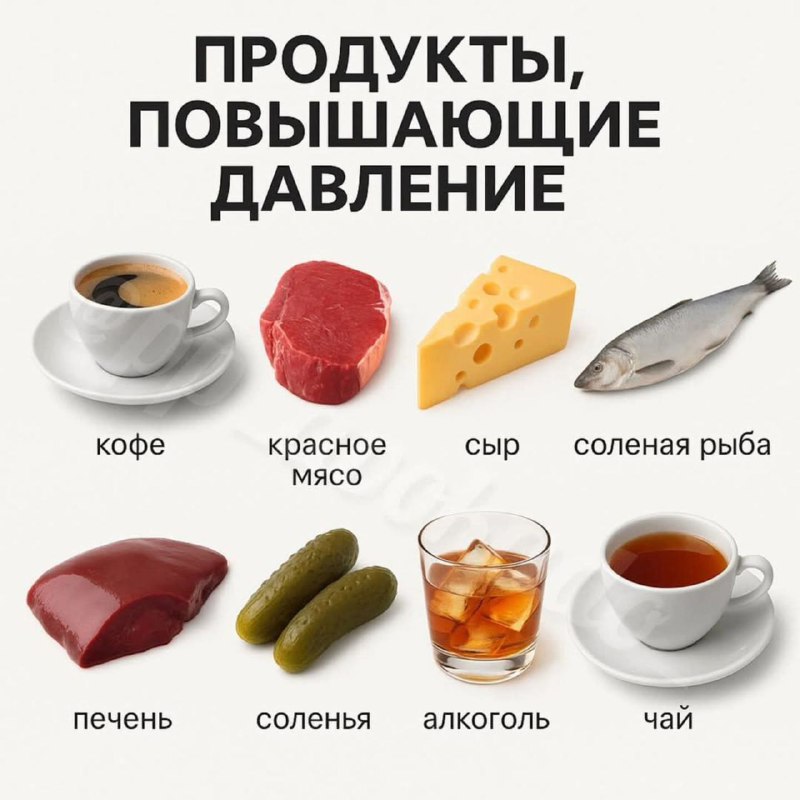 Продукты, способные повышать кровяное давление