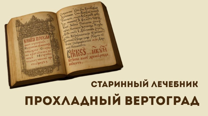 Исторический медицинский справочник «Прохладный Вертоград» XVIII века