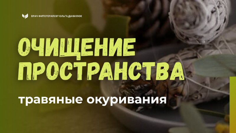 Очистка пространства с помощью травяных окуриваний для гармонии и свежести