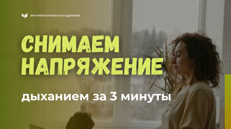 Простая дыхательная техника для снятия напряжения за 3 минуты