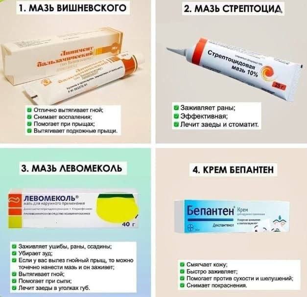Обязательные мази для домашней аптечки