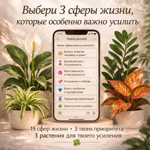 Как выбрать комнатные растения для укрепления важных сфер жизни