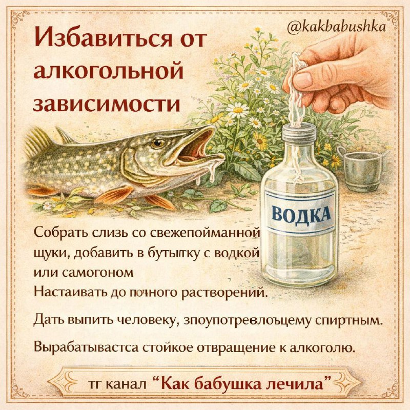 Народное средство для избавления от алкогольной зависимости