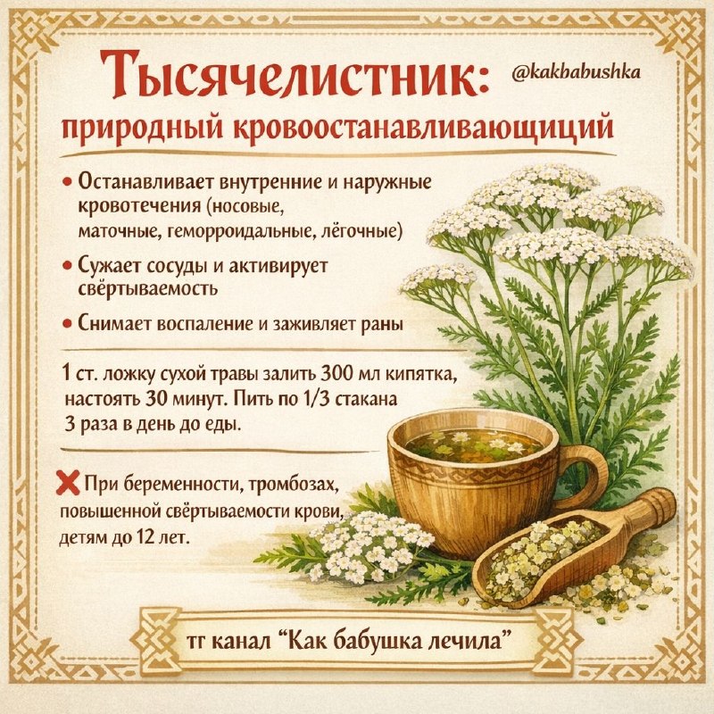 Тысячелистник: кровоостанавливающее действие и безопасные способы применения
