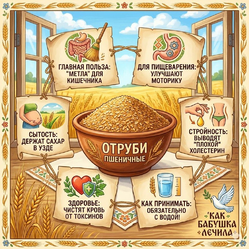 Отруби для кишечника: как мягко очистить и наладить стул