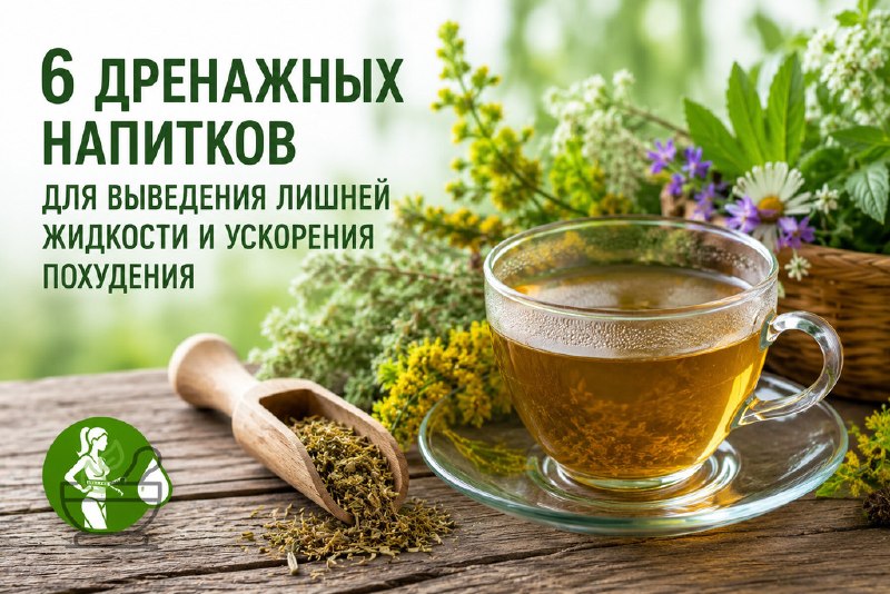 Дренажные напитки: мягкая поддержка при отечности
