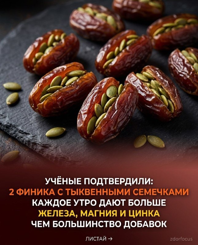 Финики и тыквенные семечки: природная замена аптечным витаминам