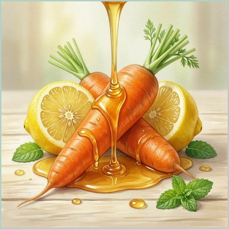 Рецепт смеси из моркови, лимона и мёда для зрения и печени