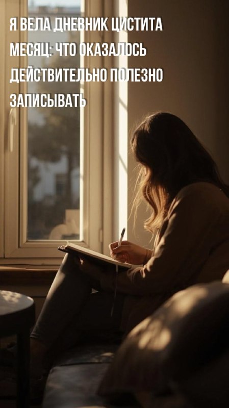 Дневник цистита: что действительно важно записывать