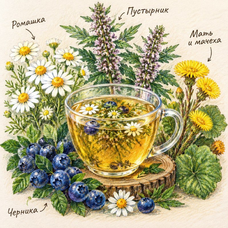 Травяной чай от тошноты и рвоты: рецепт сбора